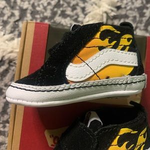 VANS Sk8 Hi Hot Flame Baby Crib Shoes Size 1